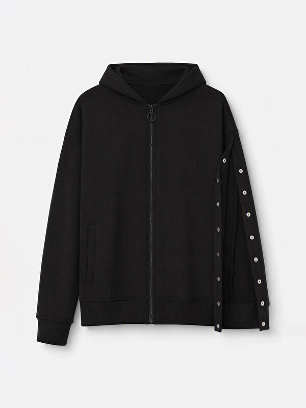 LCW Limitless Kolay Giyilebilir Kız Çocuk Fermuarlı Sweatshirt
