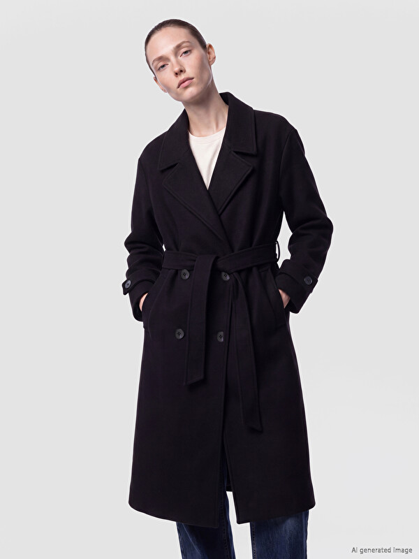 LCW Comfort Belted Women's Cachet Coat