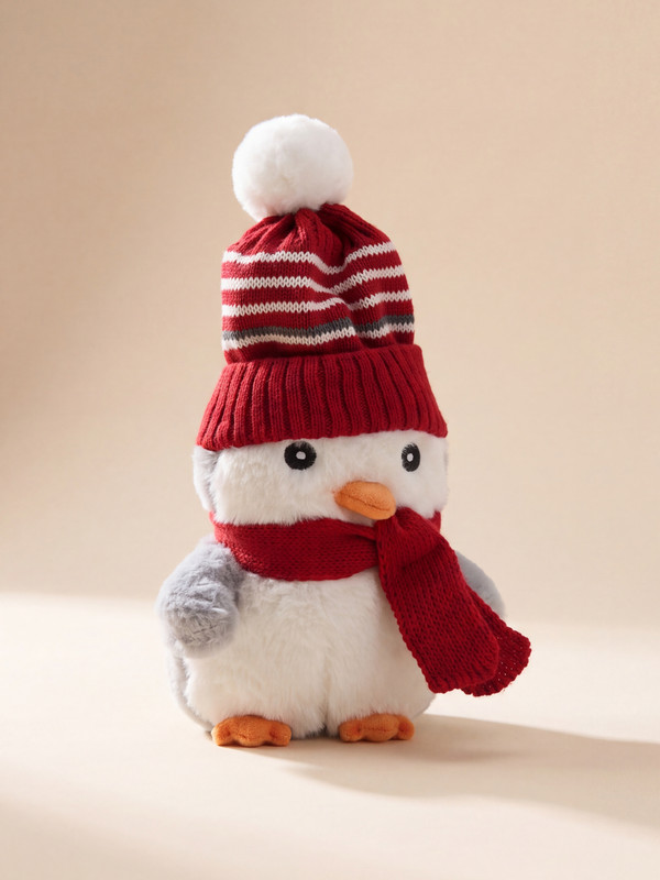 LC WAIKIKI Yılbaşı Temalı Penguen Figürlü Pelüş Oyuncak
