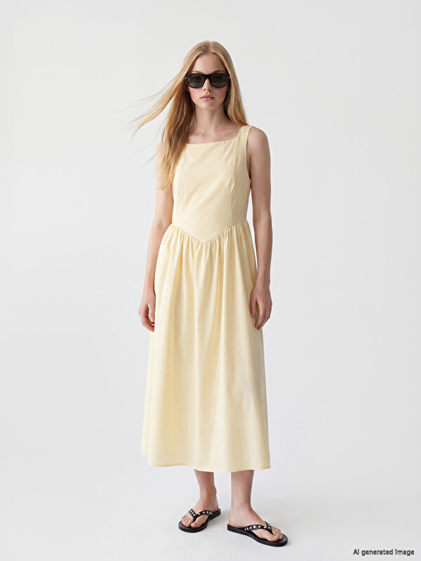 XSIDE Woman Yellow Dress
