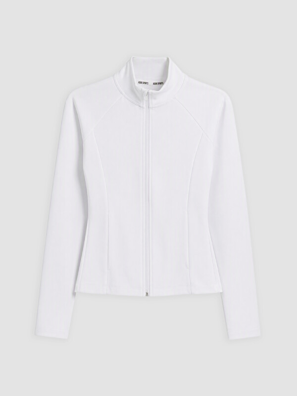 KOOR SPORT Mock Neck Women's Zip-up Sweatshirt