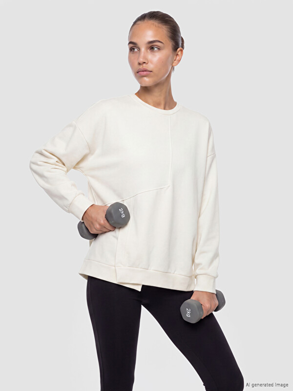 KOOR SPORT Soft Touch Oversize Kadın Sweatshirt