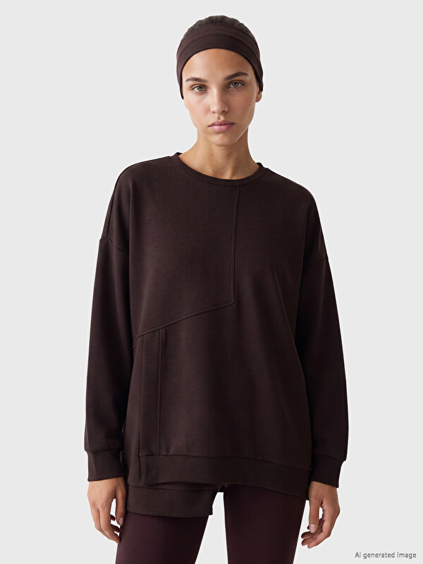 KOOR SPORT Soft Touch Oversize Kadın Sweatshirt