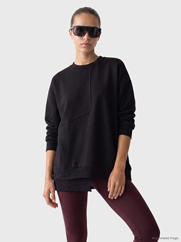 KOOR SPORT Soft Touch Oversize Kadın Sweatshirt