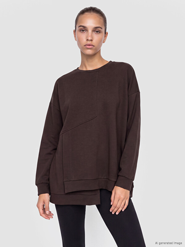 KOOR SPORT Soft Touch Oversize Kadın Sweatshirt