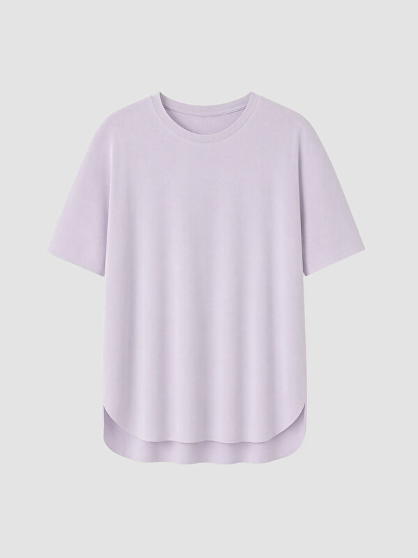 KOOR SPORT Modal Karışımlı Oversize Kadın Spor Tişört