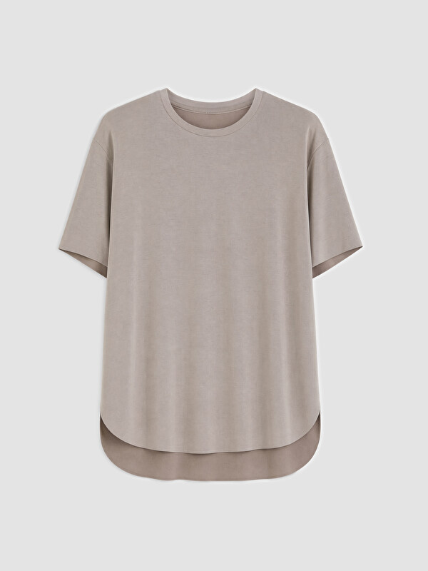 KOOR SPORT Modal Karışımlı Oversize Kadın Spor Tişört