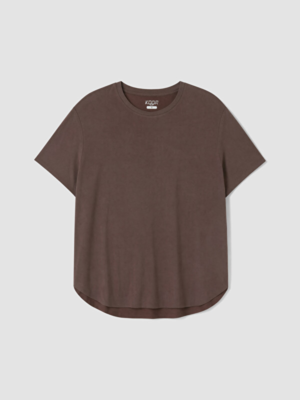 KOOR SPORT Modal Karışımlı Oversize Kadın Spor Tişört