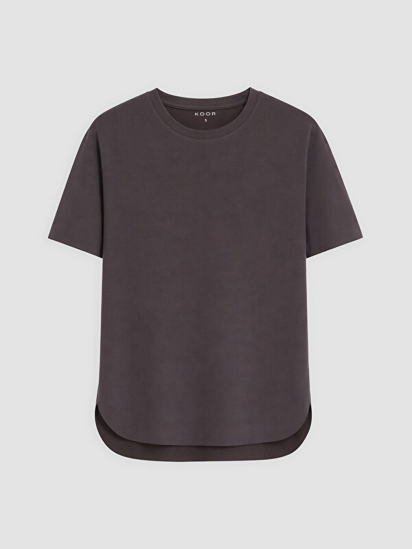 KOOR SPORT Oversize Modal Karışımlı Kadın Spor Tişört