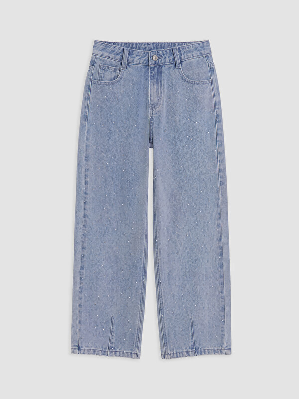 LCW Kids Barrel Fit Rhinestone Girls' Jean