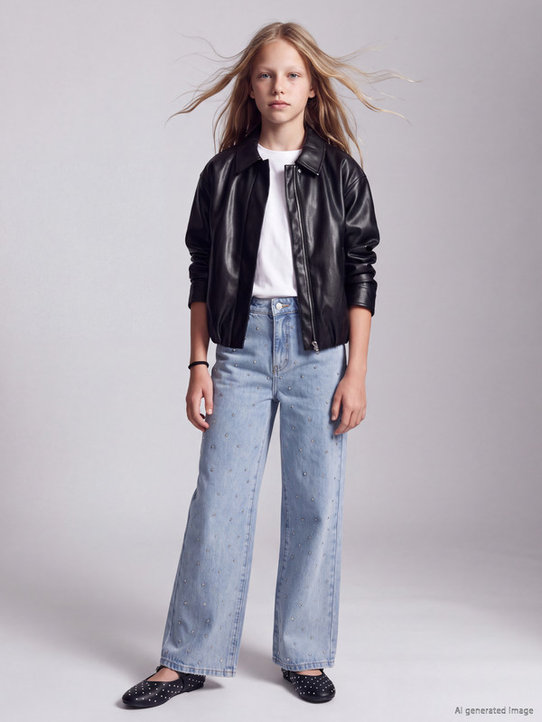 LCW Kids Regular Fit Stoned Girls' Jeans