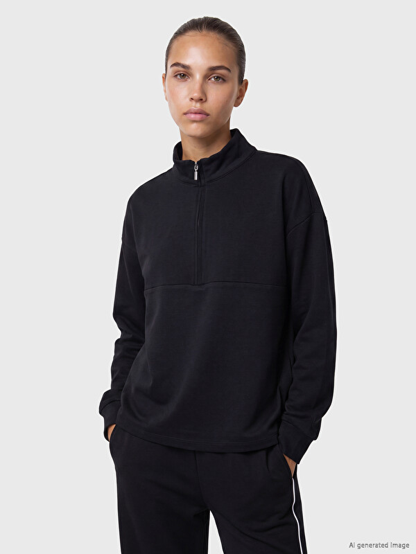 KOOR SPORT Soft Touch Oversize Kadın Sweatshirt