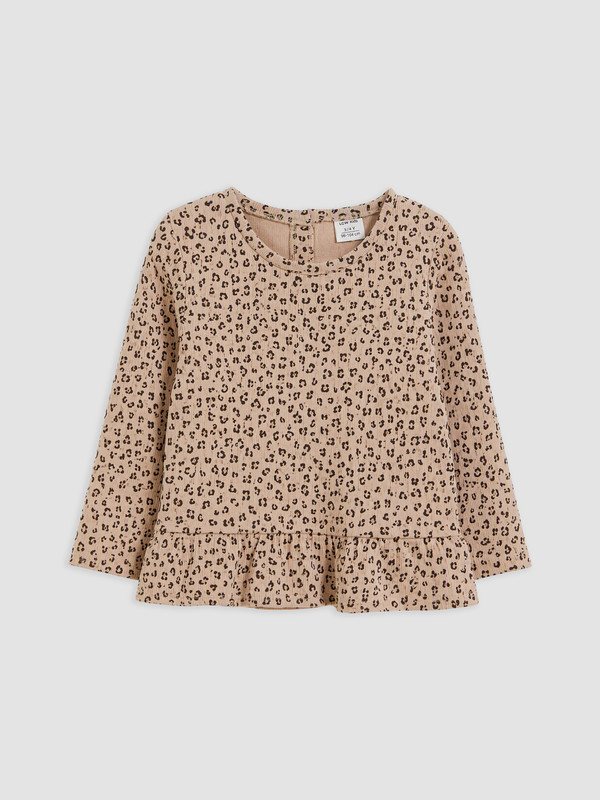 LCW Kids Girl Beige T-Shirt