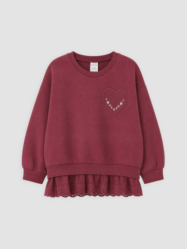 LCW Kids Vajzë Vishnje Sweatshirt