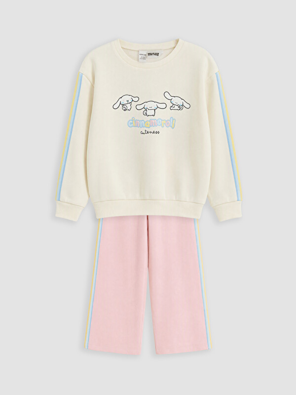 LCW Kids Cinnamoroll Baskılı Kız Çocuk Eşofman Takım