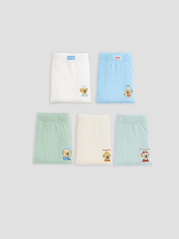 LCW Kids Baskılı Erkek Çocuk 5'li Boxer