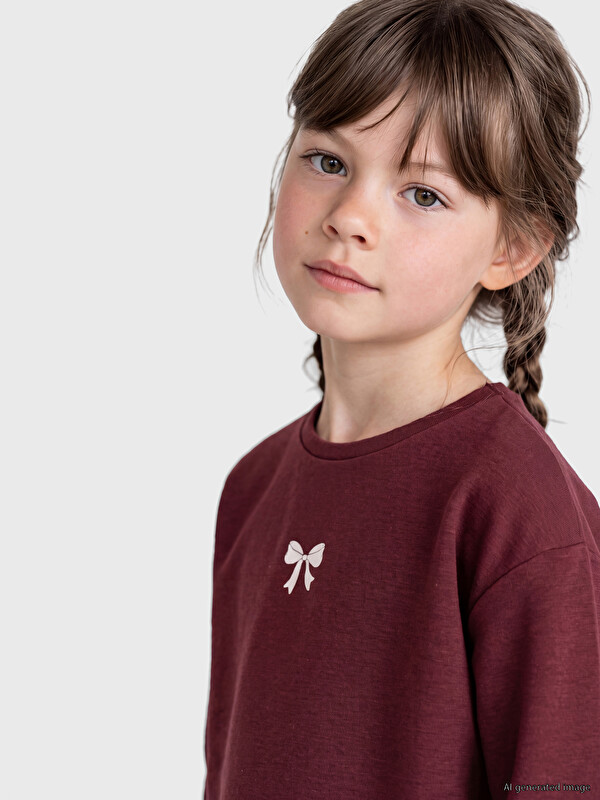 LCW Kids Мягкий свитшот для девочек