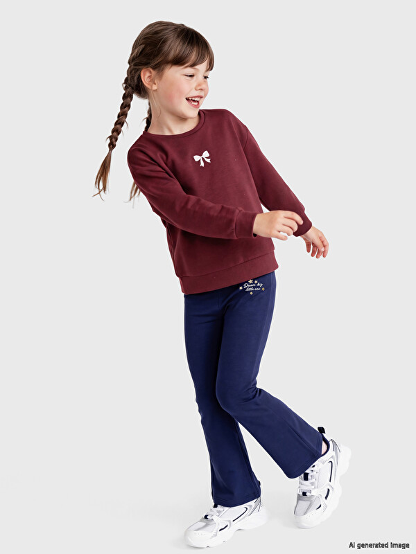 LCW Kids Girls' Soft Touch Flare Leggings
