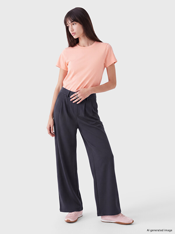 XSIDE Loose Fit Soft Touch Kadın Pileli Pantolon