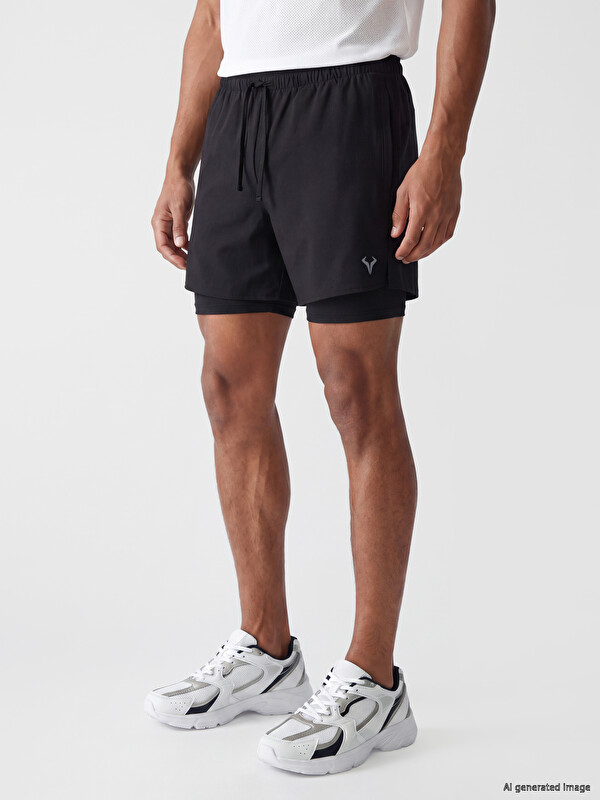 XSIDE ACTIVE Regular Fit Erkek Taytlı Spor Şort