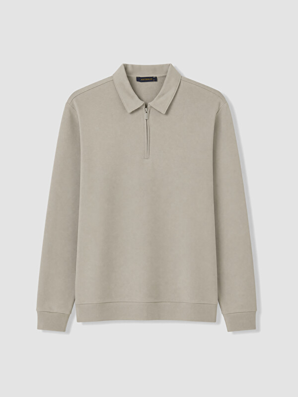 SOUTHBLUE Polo Yaka Erkek Sweatshirt