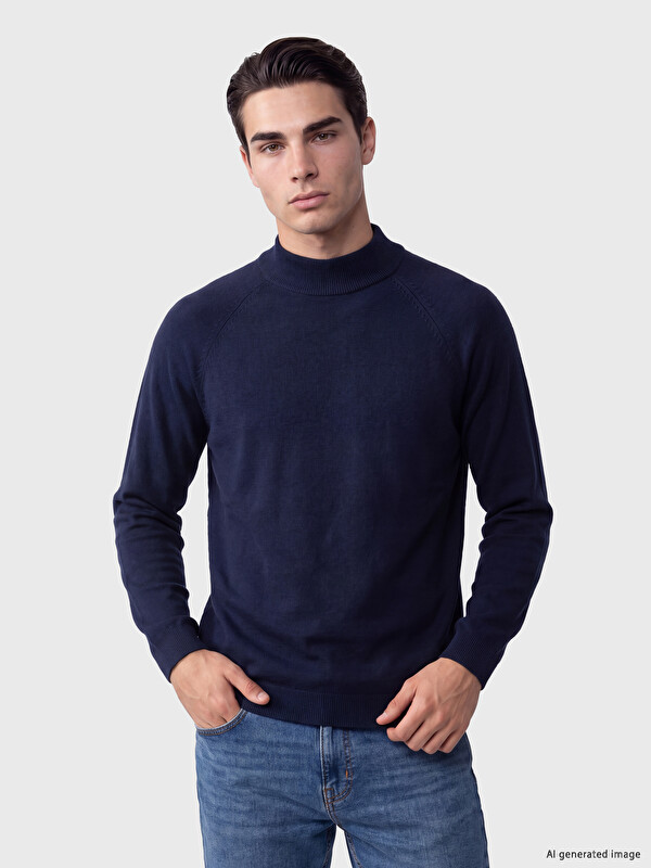 LCW ECO Mock Turtleneck Men's Knitwear Sweater