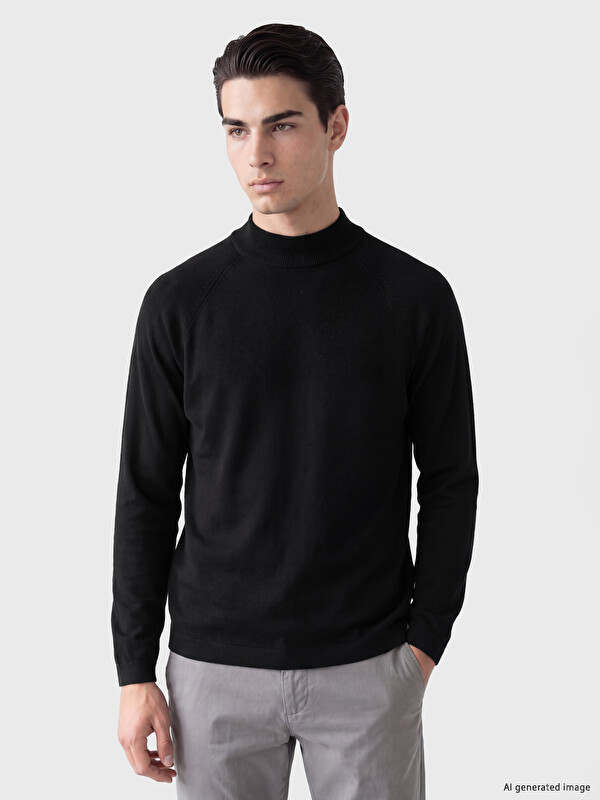 LCW ECO Mock Turtleneck Men's Knitwear Sweater