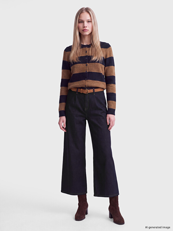 LCW Jeans Culotte Fit Kadın Jean Pantolon