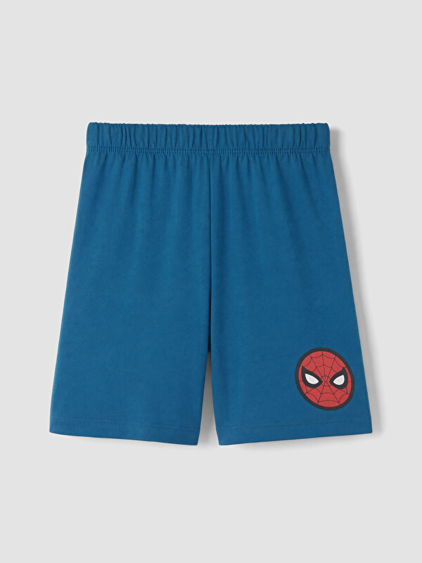 LCW Kids Spider-Man Baskılı Erkek Çocuk Pijama Şort