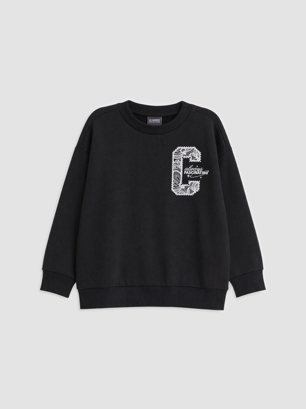 LC WAIKIKI Baskılı Kız Çocuk Sweatshirt