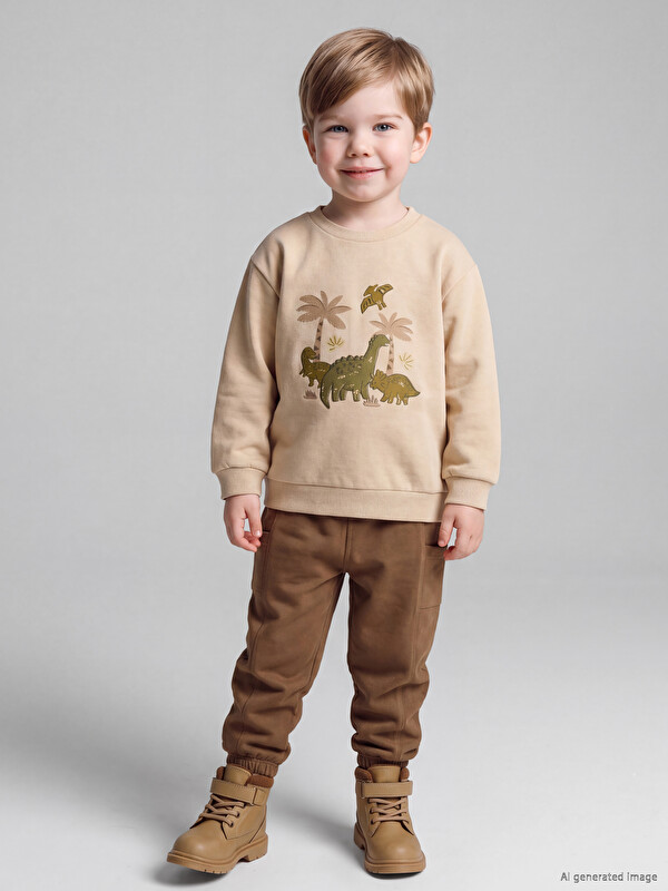 LCW baby Printed Baby Boys' Sweatshirt