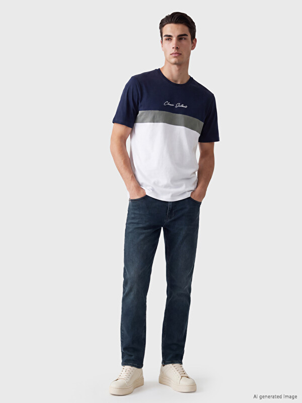 LCWAIKIKI Classic T-shirt à col rond pour homme