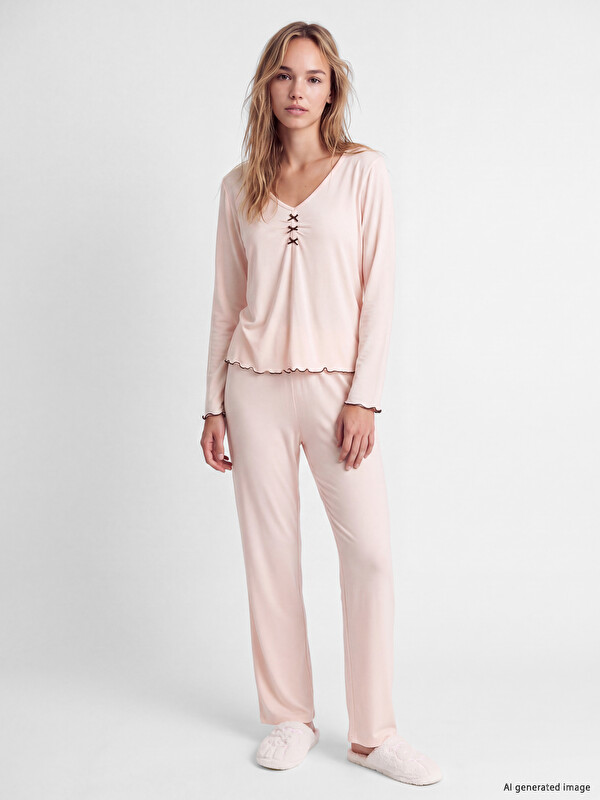 LCW DREAM Femër Roze Set pizhamash