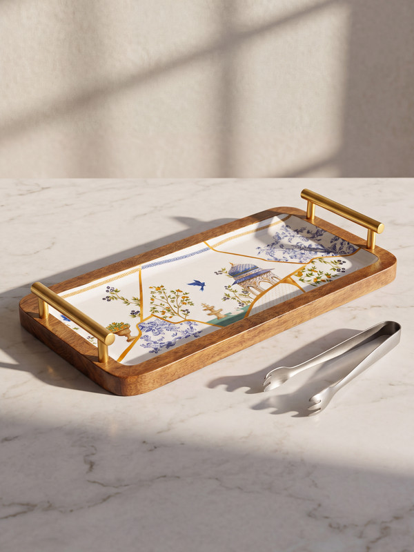 LCW HOME Patterned Decorative Tray