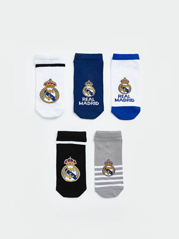 LCW Kids Real Madrid Erkek Çocuk Patik Çorap 5'li