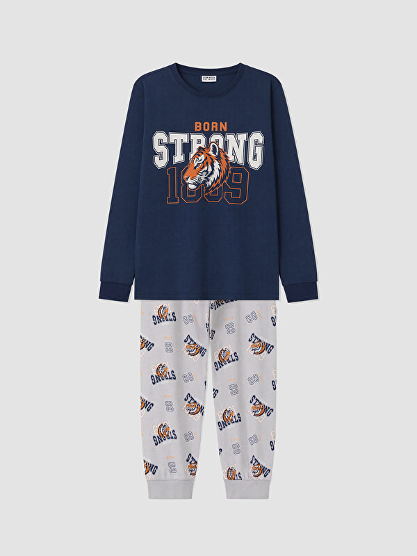 LCW Kids Baskılı Erkek Çocuk Pijama Takımı
