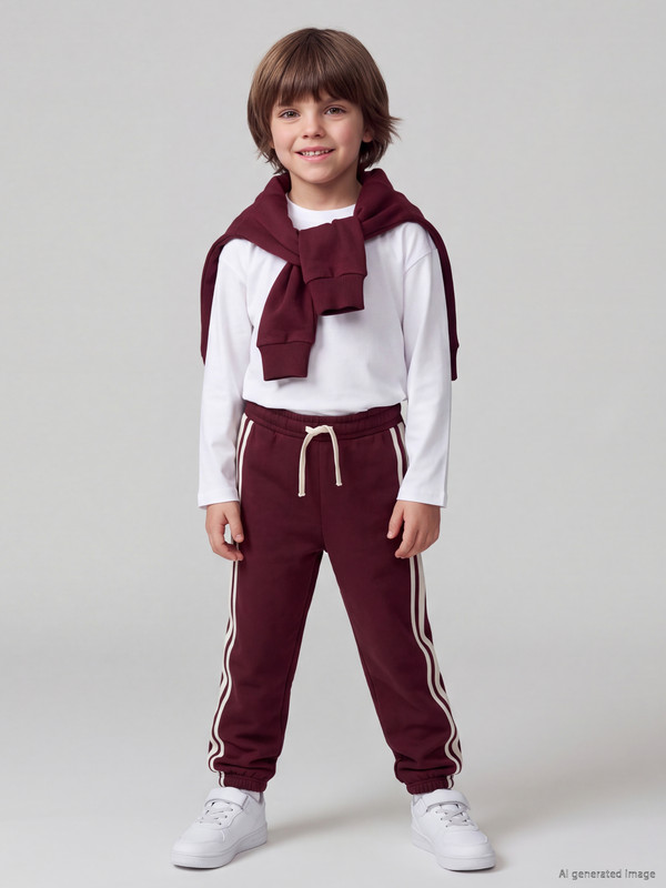 LCW Kids Çizgili Erkek Çocuk Kalın Jogger Eşofman Altı