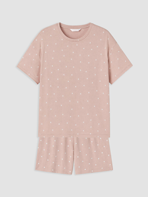 LCW DREAM Woman Beige Shortie Pyjama Set