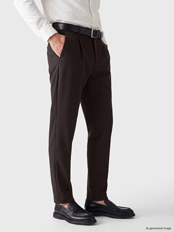 SOUTHBLUE Regular Fit Men's Pleated Fabric Trousers