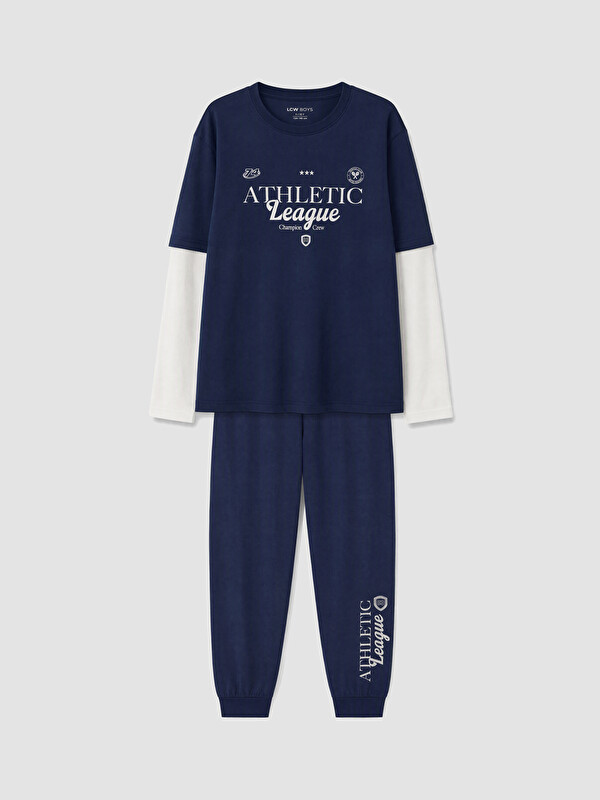 LCW Kids Baskılı Erkek Çocuk Pijama Takımı