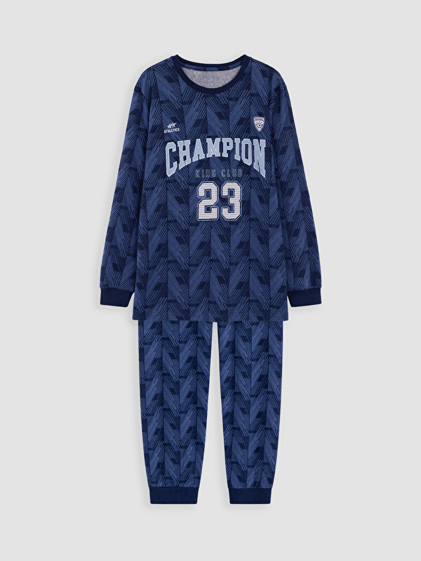 LCW Kids Bisiklet Yaka Erkek Çocuk Pijama Takımı