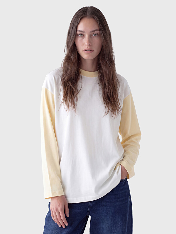 LCW Modest Woman White Sweatshirt Tunic