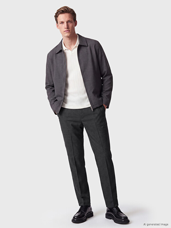 SOUTHBLUE Relax Fit Pleated Men's Trousers
