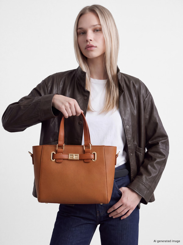 LCW ACCESSORIES Deri Görünümlü Kadın Omuz Çantası