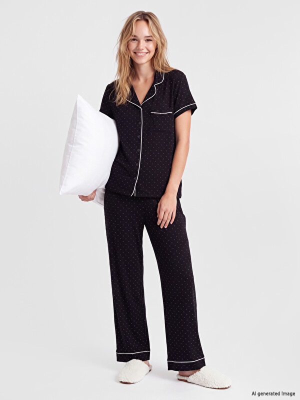 LCW DREAM Puantiyeli Kadın Pijama Takım