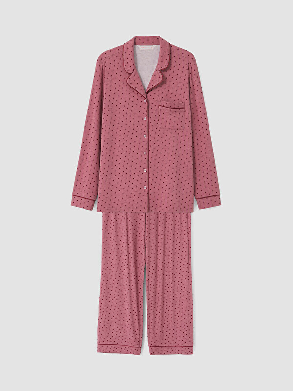 LCW DREAM Kalp Desenli Kadın Pijama Takımı
