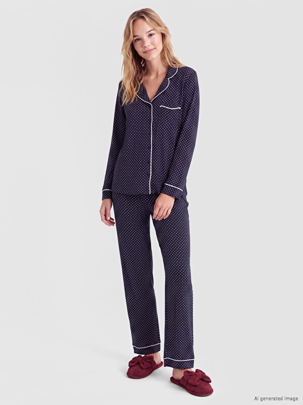 LCW DREAM Puantiyeli Kadın Pijama Takım