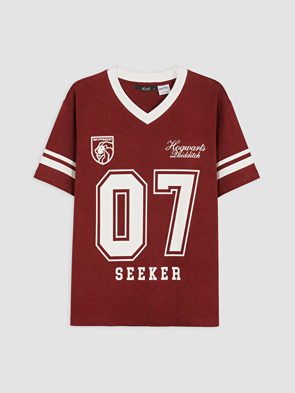 XSIDE Harry Potter Baskılı Oversize Kadın Tişört