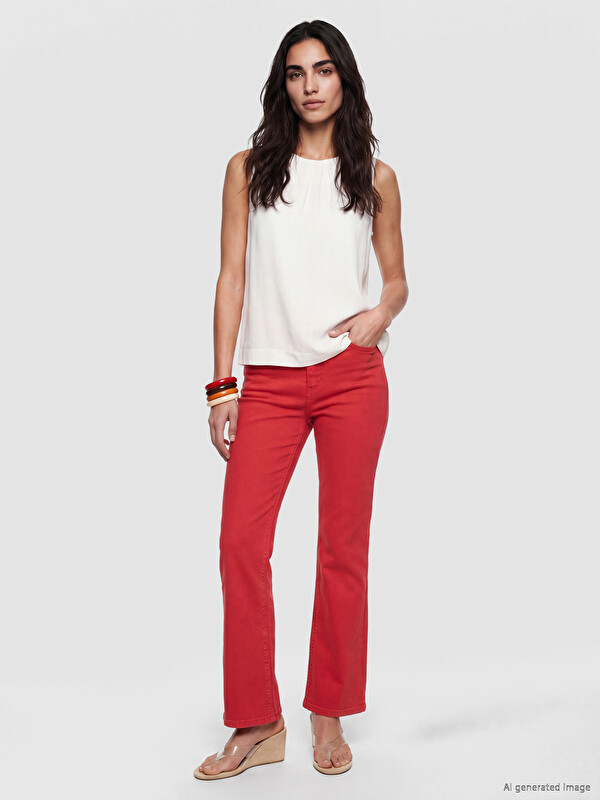 LCW Jeans Flare Kadın Jean Pantolon