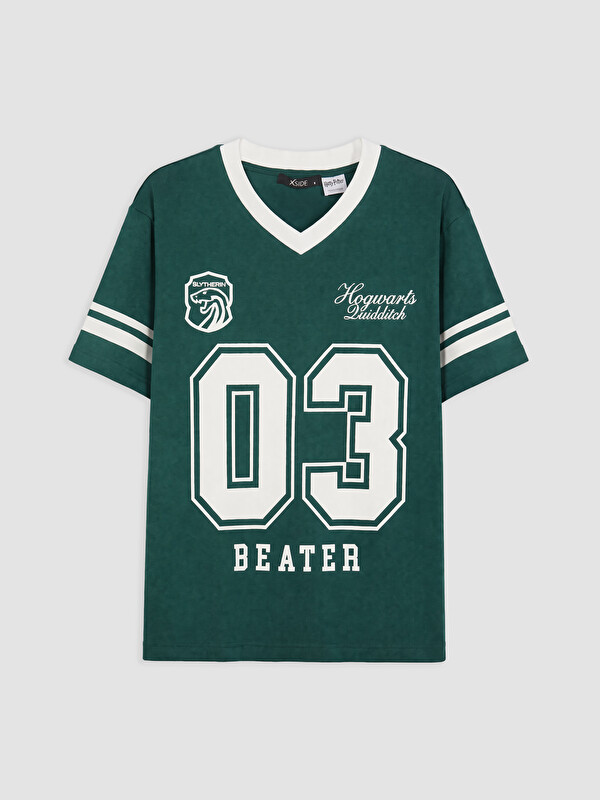 XSIDE Harry Potter Baskılı Oversize Kadın Tişört